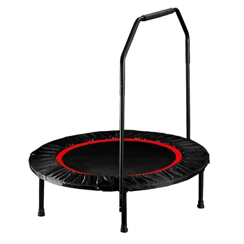 

Foldable Mini Trampoline Fitness Rebounder with Foam Handle Jumping Exercise Trampoline for Kids Adults Indoor House Play