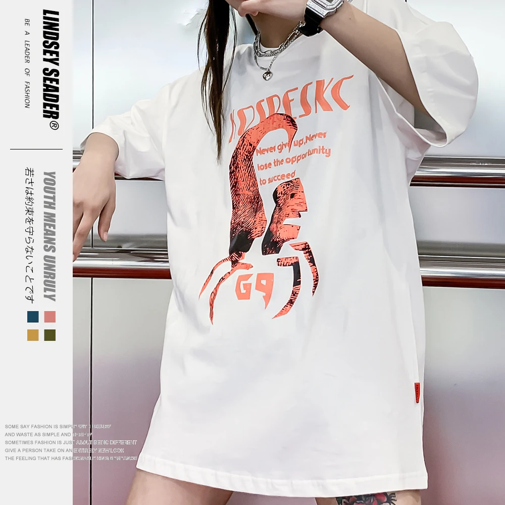 Женская Мужская летняя футболка 2020 уличная Футболка Harajuku Scorpion Person стильная в