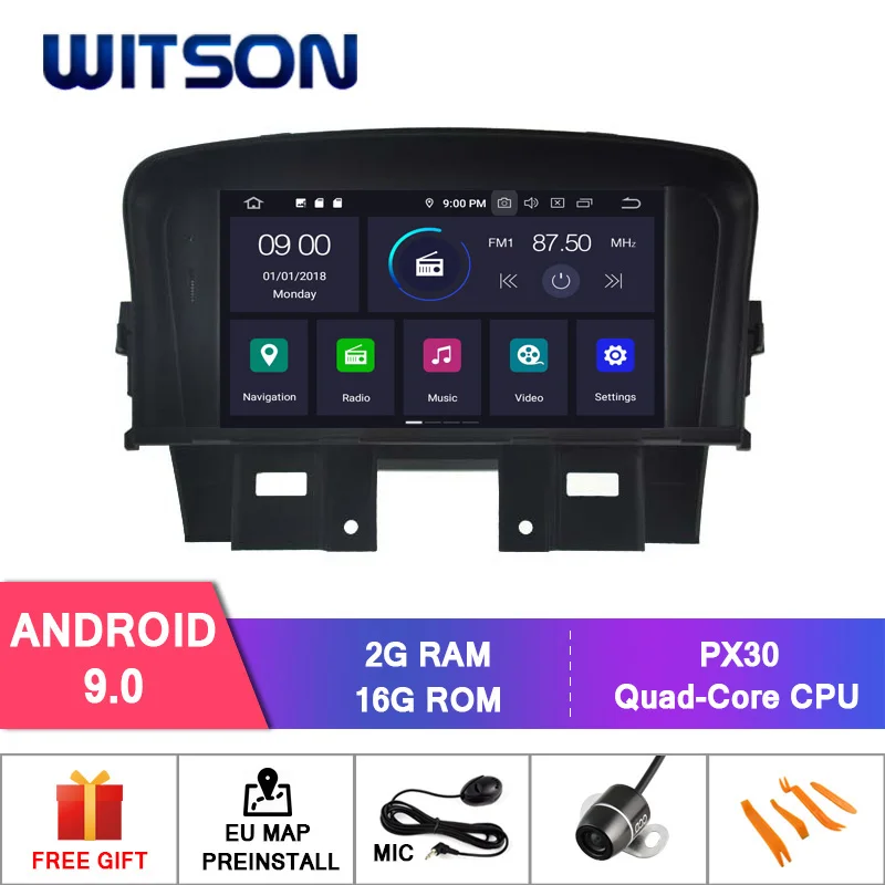 

WITSON Android 9.0 Octa core PX5 CAR DVD player For CHEVROLET CRUZE 2008-2011 IPS 4GB RAM 64 GB ROM GPS RADIO Multimedia Player