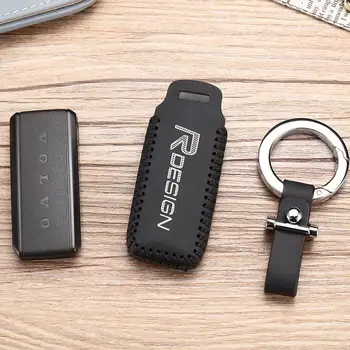 

Car Key Bag OEM For Volvo S90 V90 XC90 2017-2020 Case Remote Keys Shell leather key cover car accessories