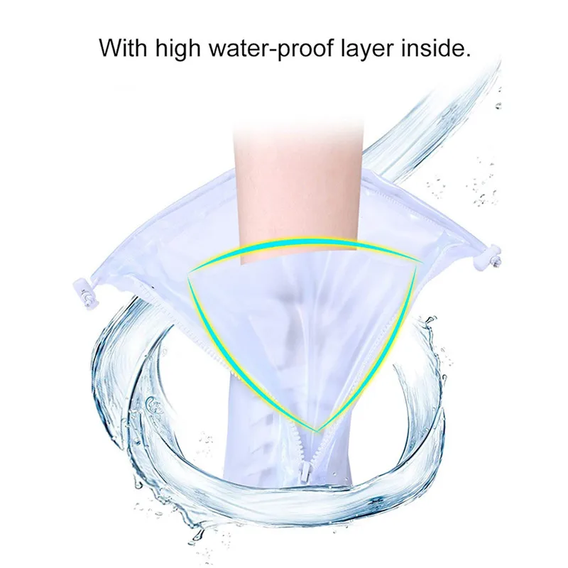 Новинка; обувь для дождливой погоды; 1 пара; Водонепроницаемая защитная обувь; унисекс; на молнии; обувь для дождливой погоды; с высоким берцем; нескользящая обувь для дождливой погоды; Чехлы;@ D