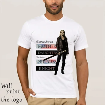 

Emma Swan Salvatore Donna Donna T Shirt Tees Tops breve manicotto OuatOnce Upon a Time Cigno Regina Jennifer Morrison