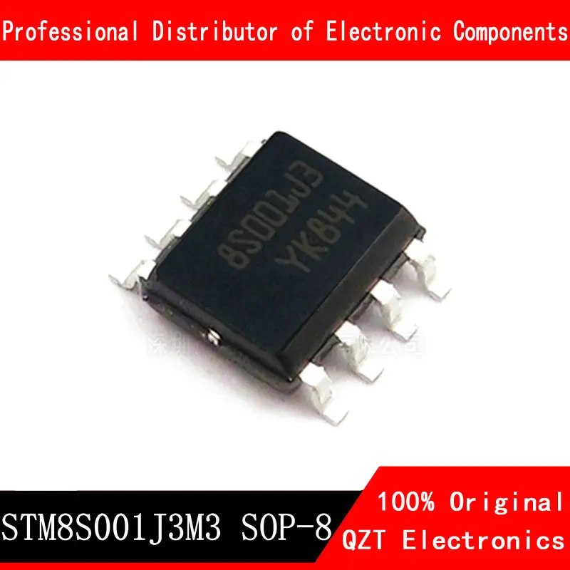 10pcs/lot new original STM8S001J3M3 8S001J3 STM8S001 SOP-8 microcontroller MCU In Stock 10pcs brand new original pic12f1822 i sn 12f1822 smd soic 8 microcontroller 8 bit