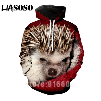 

Fashion dj Hoody hoodie streetwear 3D Print animal cute Hedgehog Men women harajuku Sweatshirt shirt casual winter anime Hoodies