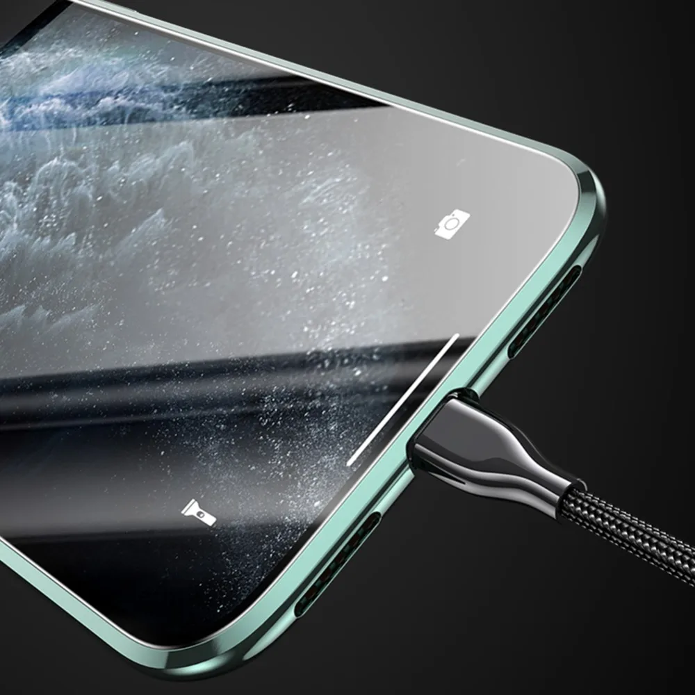 Магнитный адсорбционный металлический чехол для телефона для iPhone 11 Pro MAX 7 8 plus 6 стеклянный Магнитный чехол для iPhone 6 6S plus X XR XS MAX