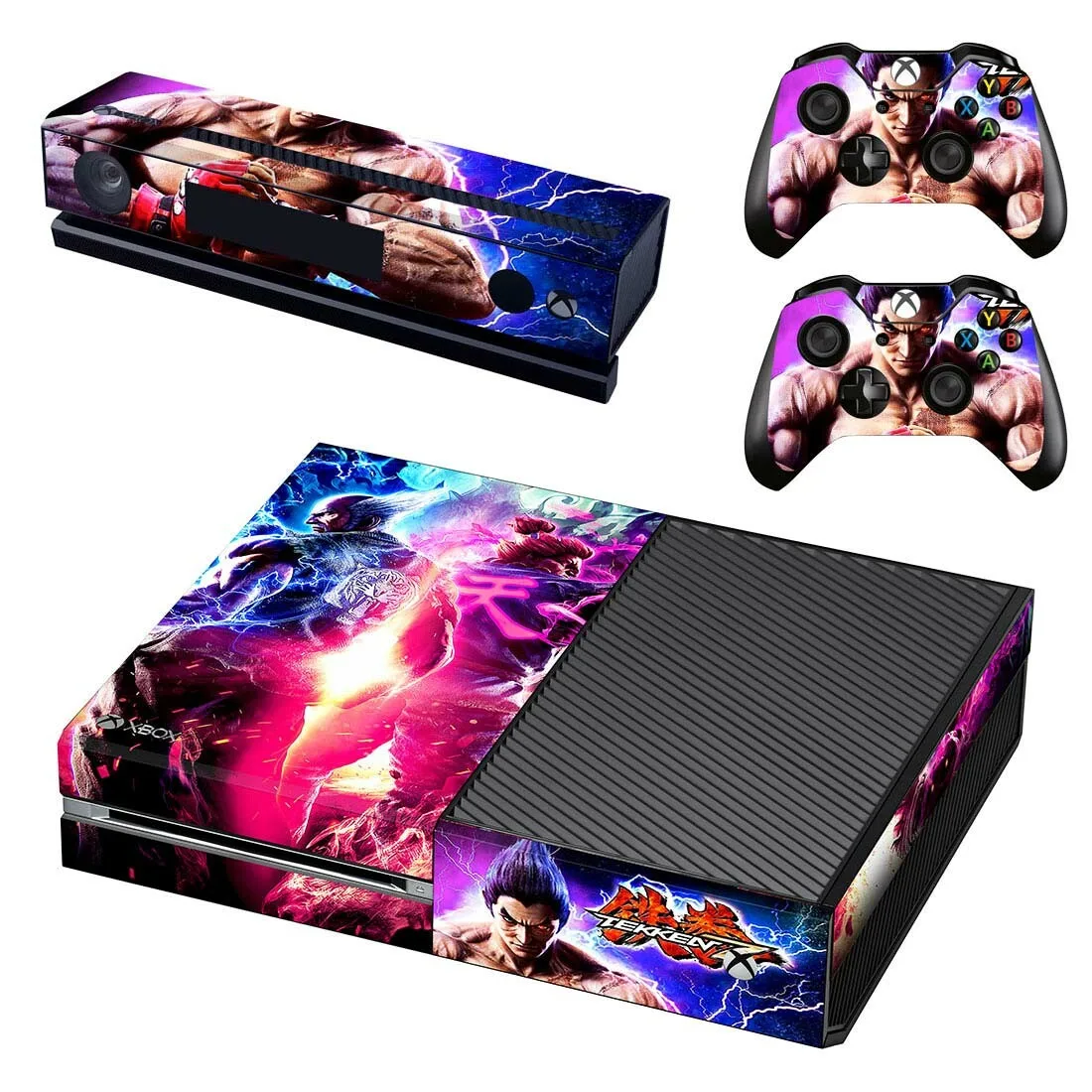 Игра Tekken 7 Кожа Наклейка полное покрытие для Xbox One консоль& Kinect& 2 контроллеры для Xbox One Кожа Наклейка