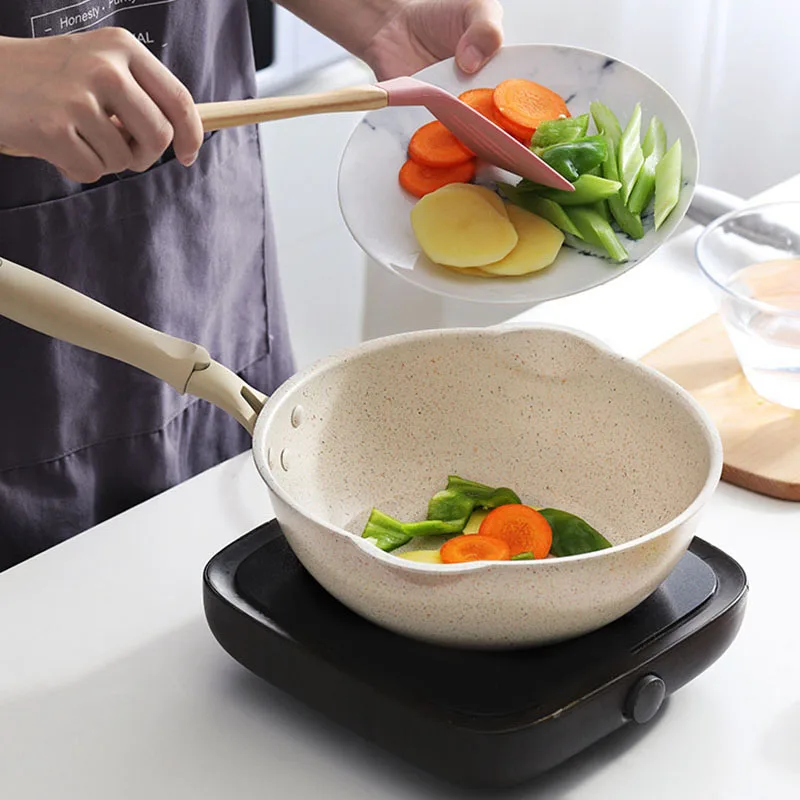 Acquista Wok antiaderente Pentola e padelle per la cucina domestica Wok  Stoviglie per la casa Padella per la casa con coperchio