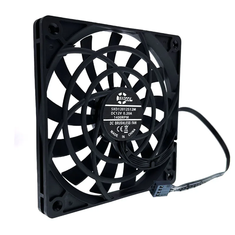 Mudo 120 mm 12cm Pwm Ventilador de Refrigeração Slim 12 mm Novo 120x120x12 mm dc 12v 0.20a 1400rpm do Computador pc Case Chassi Refrigerador Silencioso Baixo Ruído