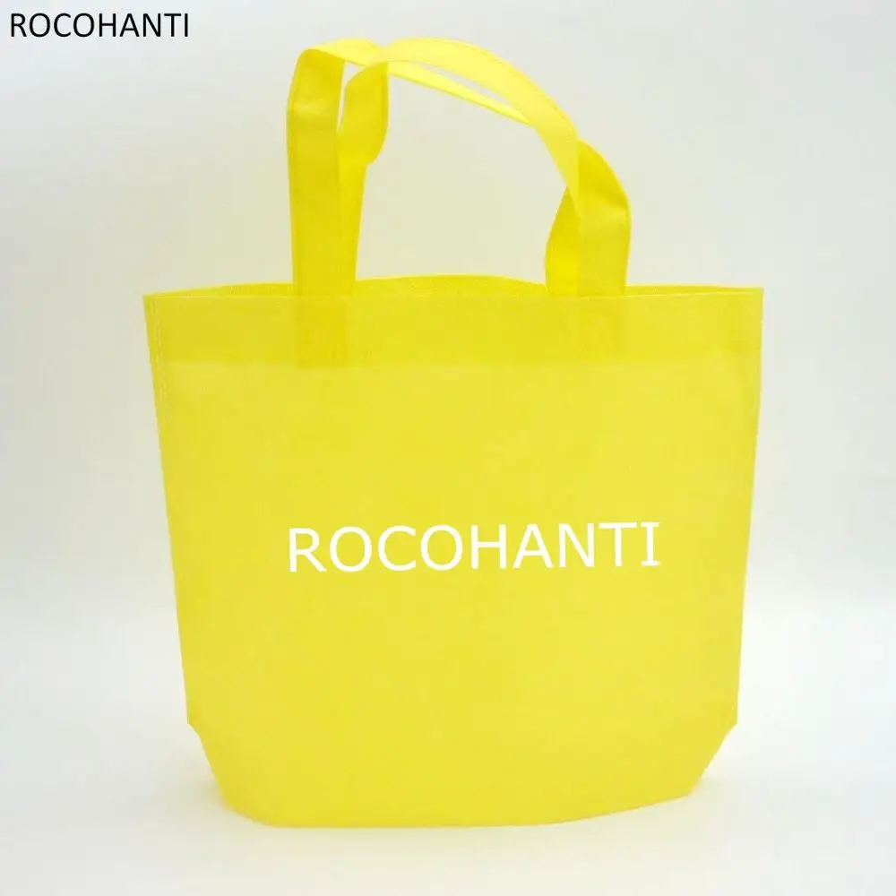 Bolsala com Grande Espaço de Armazenamento Pces Tecido Conferência Dois Punhos 80g Não-tecido Costume Seu Logotipo Impresso 35x48x10cm 100 Não