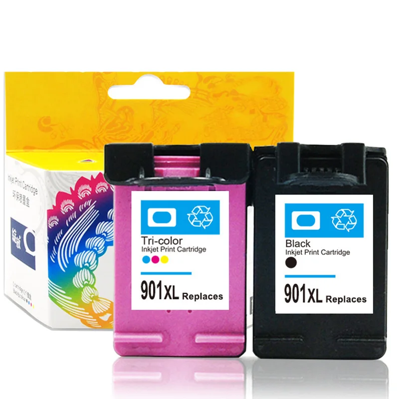 901XL Replacement Inkjet Print Cartridge Compatible HP J4500 J4580 J4640 J4660 J4680 OC-shipping