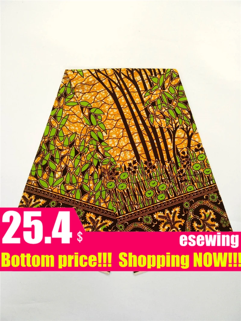 Анкара ткань Африканская настоящая восковая печать хлопок африканская ткань Африканская печатная восковая Лоскутная Ткань 6 ярдов/шт