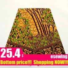Анкара ткань Африканская настоящая восковая печать хлопок африканская ткань Африканская печатная восковая Лоскутная Ткань 6 ярдов/шт