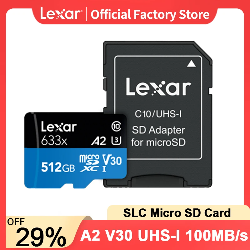 Lexar карта памяти класса 10 32gb микро SD карты 32 Гб A1 C10 Скорость до 100 МБ/с. флэш-карты sd