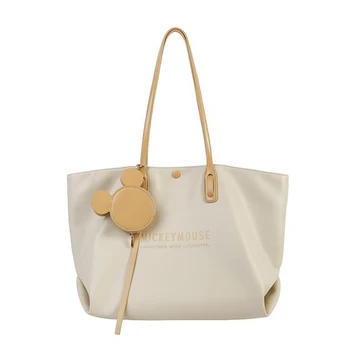 

Large Capacity Luxury Handbags Tote Bags Design Bolsos Bag Fashion Women Leather Handbag Brief Shoulder Bags Black White