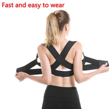 

NEW Back Pain Relief Lumbar Support Portable Posture Corrector Support Brace for Thoracic Kyphosis Clavicle Shoulder Brace 3Size