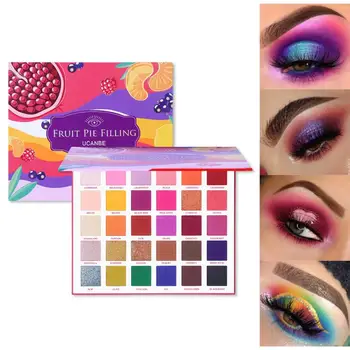 

30 Colors Panting Art Fruit Glitter Eye Shadow Palette Lasting Shimmer Eye Shadow Powder Vibrant Bright Matte Eye Shadow TSLM2