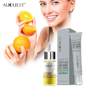 

AuQuest Skin Perfecting Serum Vitamin Whitening Essence and Antioxidant Eyes Cream Collagen Gel Liquid Skin Care
