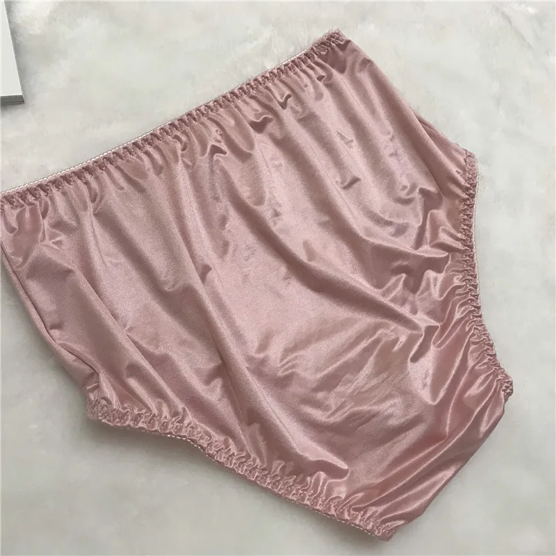 New Sexy Underwear Men Briefs Elasticity Silky  Soft Letter Pattern Glossy Gay Mens Underwear 5