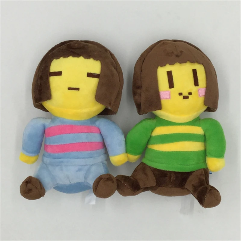 Cute 8" Undertale Frisk and Chara Plush Doll Soft Stuffed Game Toy Kid Xmas Gift 