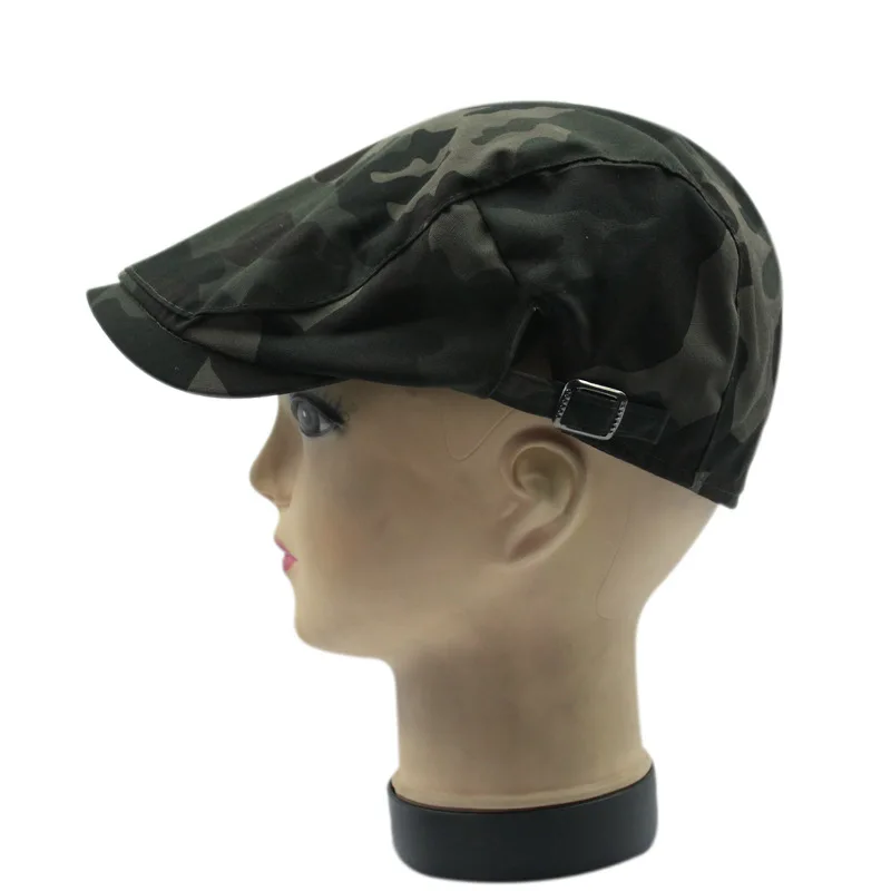 Камуфляжный берет boinas para mujer Кепка pello donna плоская кепка bonnet naissance fille французская Кепка Козырек камуфляжная кепка s