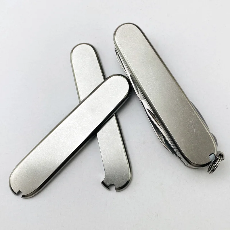 Pocket Knife Handle Shank Patches Titanium Alloy TC4 Non-slip Grips DIY Scales Material For Victorinox Swiss Army Knife folding knife accessories knife handle spacer material wood hand grip material