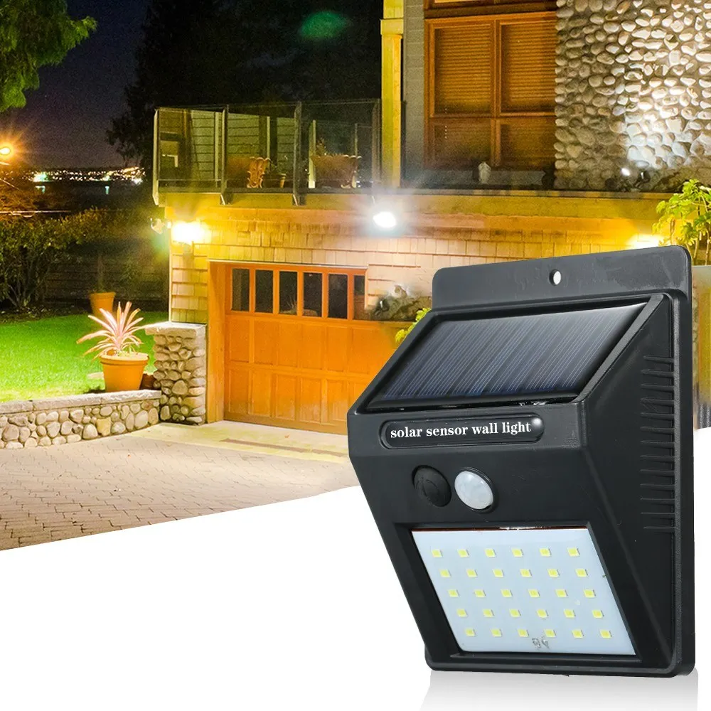 30 led solar power light motion sensor garden lamp outdoor 