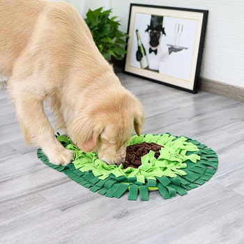 

Pet Dog Polar Fleece Sniffing Slow Food Mat Avocado Shape Bottom Non-slip Fruit Sniffing Mat Pet Cat Dog Supplies