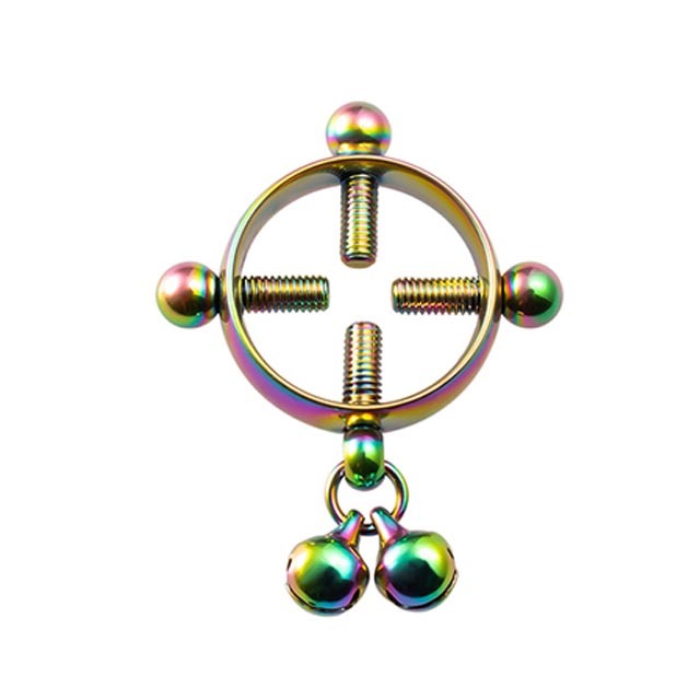 Screw Nipple Clamps Sexy Piercings for Women Stainless Steel Fake Nipple Piercing Jewelry Non Piercing Nipple Ring Shield