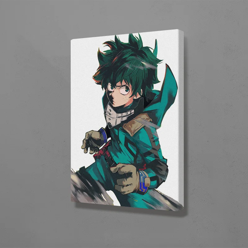Deku Izuku Midoriya Boku no Hero Академия настенное искусство холст украшения постеры для
