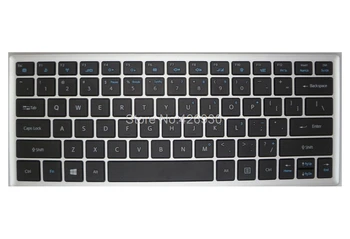 

Laptop Keyboard For Lengda X400T UT43 D1 UT45 UT47 Black With Silver Frame US English YH-BC12KB01 6640-0092-0006