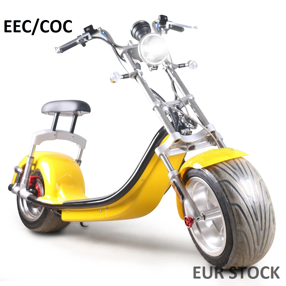 Citycoco Electric Scooters Adults SC14 COC City Coco Scooter With Extensible Battery 1000W/1200W/2000W Available In Europe EEC
