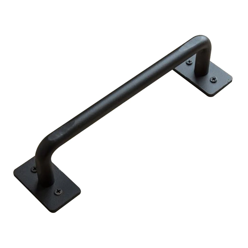 

Cabinet Square Base Pull Hardware Iron Art Decoration Indoor Barn Accessories Door Handle Sliding Garage Home Universal