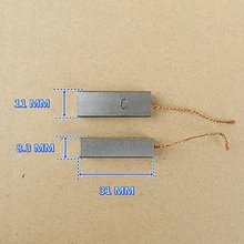 2 шт пылесос мотор 6*8*14 мм Углеродные щетки запасные части прочный