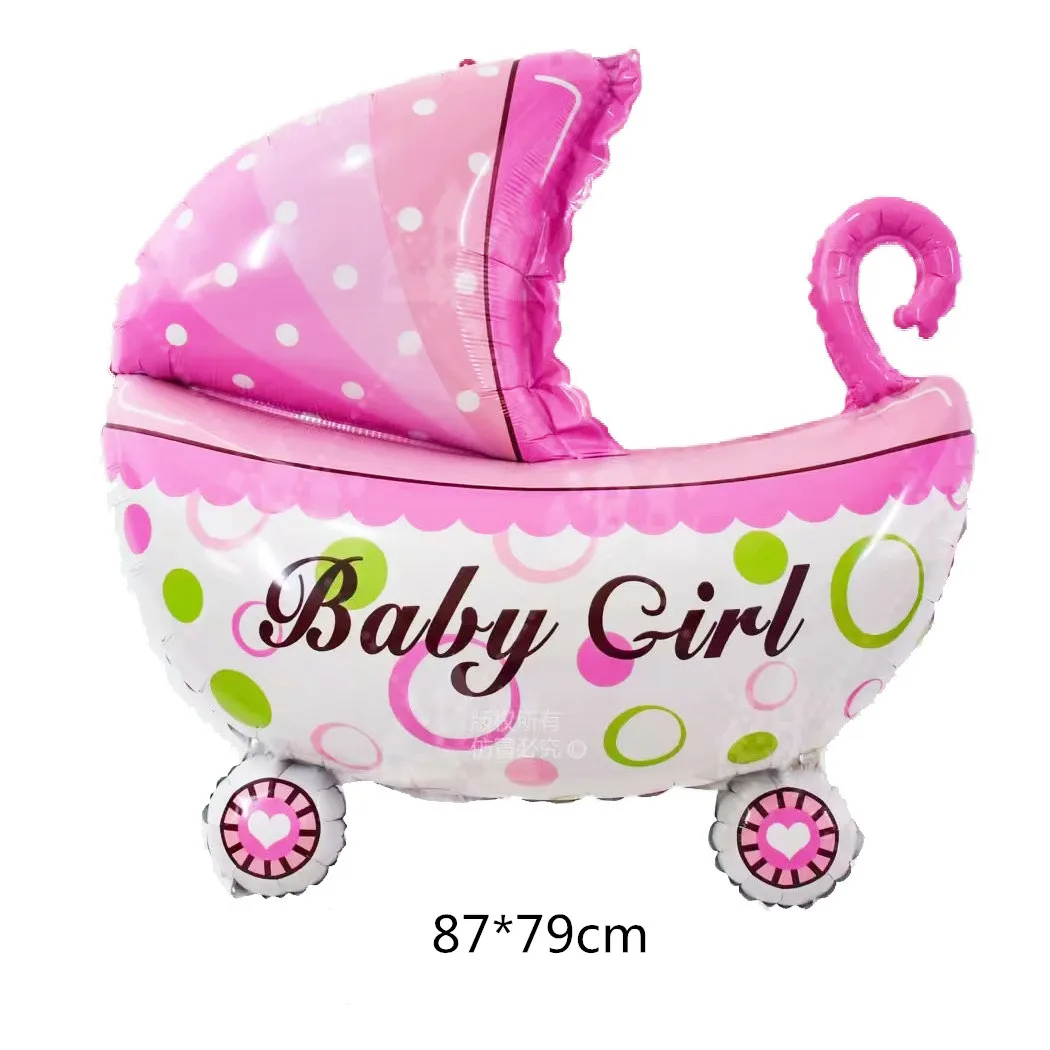 1 шт Baby Shower It Is A Boy/девушка с воздушными шарами 1-й воздушный шар на день рождения Корона Лук Globos BABY День рождения украшения Дети Baloon - Цвет: 22