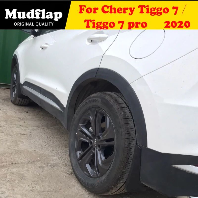 Mud Flaps For Chery Tiggo 7 Pro Max 2023 2022 2021 4PCS Front Rear Fender Mudguards High Quality Guard Splash Car Accessories