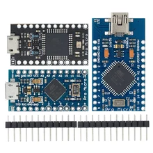 Pro micro atmega32u4 5v/16mhz módulo com o bootloader para arduino mini usb/micro usb com 2 linha pino encabeçamento para arduino