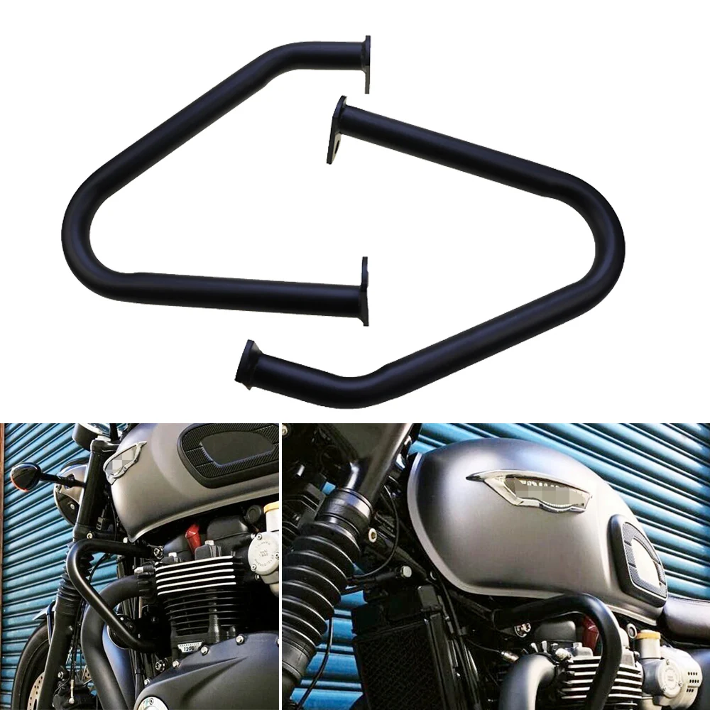 

Motorcycle Engine Guard Crash Bars Bumper Frame For 2016 2017 2018 2019 Triumph Bonneville T100 T120 / Thruxton 1200