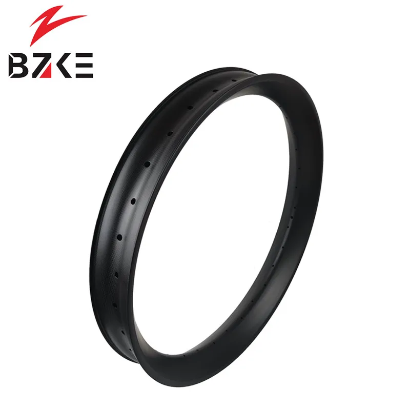 Top BZKE 27.5 inch carbon fat bike rim 85mm width 40mm deep  27.5er carbon rims for fat bicycle carbon snow bicycle rims tubeless 1