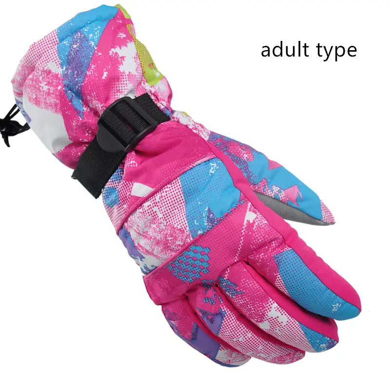 Хлопковые Водонепроницаемые зимние лыжные перчатки с внутренней подкладкой, теплые зимние спортивные перчатки для катания на скейтборде - Цвет: FYST01M