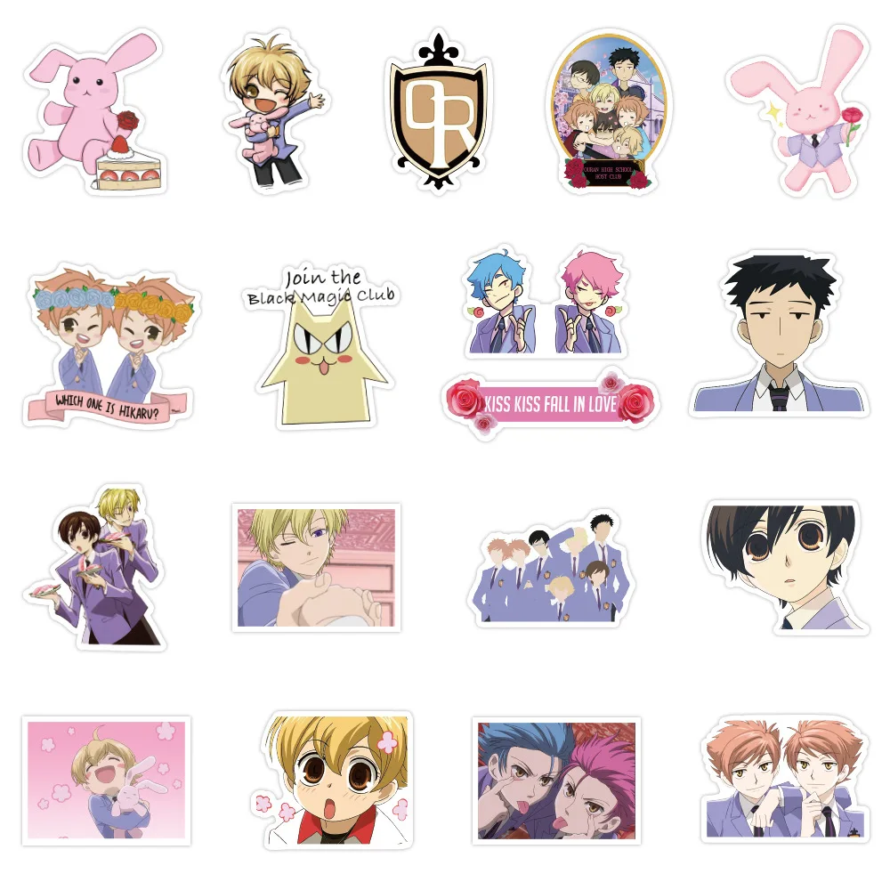 50pcs ouran high school host club anime stickers car laptop suitcase luggage phone waterproof sticker pack wholesale bulk decal aliexpress toys hobbies