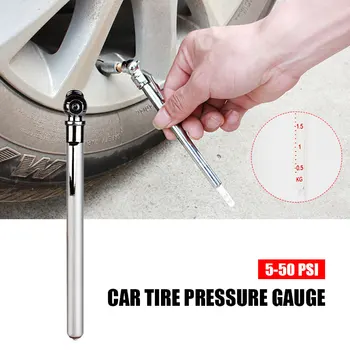 

Metal Tire Pressure Detector Gauge Digital Display Tmps Stainless Steel Silver 5-50PSI Checker Test Tyre Tire Pressure Gauge