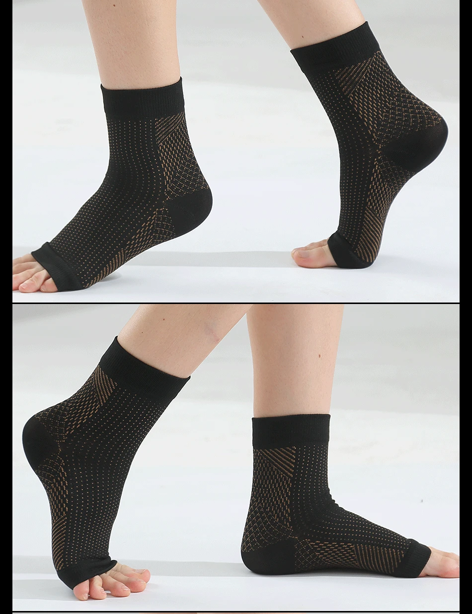 AliExpress, спортивные эластичные Компрессионные носки для поддержки лодыжки, защита для лодыжки, носки для поддержки суставов, теплые гетры