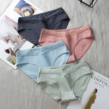 

3Pcs/Lot Women's Cotton Panties Underwear Women Briefs Sexy Lingerie Intimate Ladies MLJ SN05