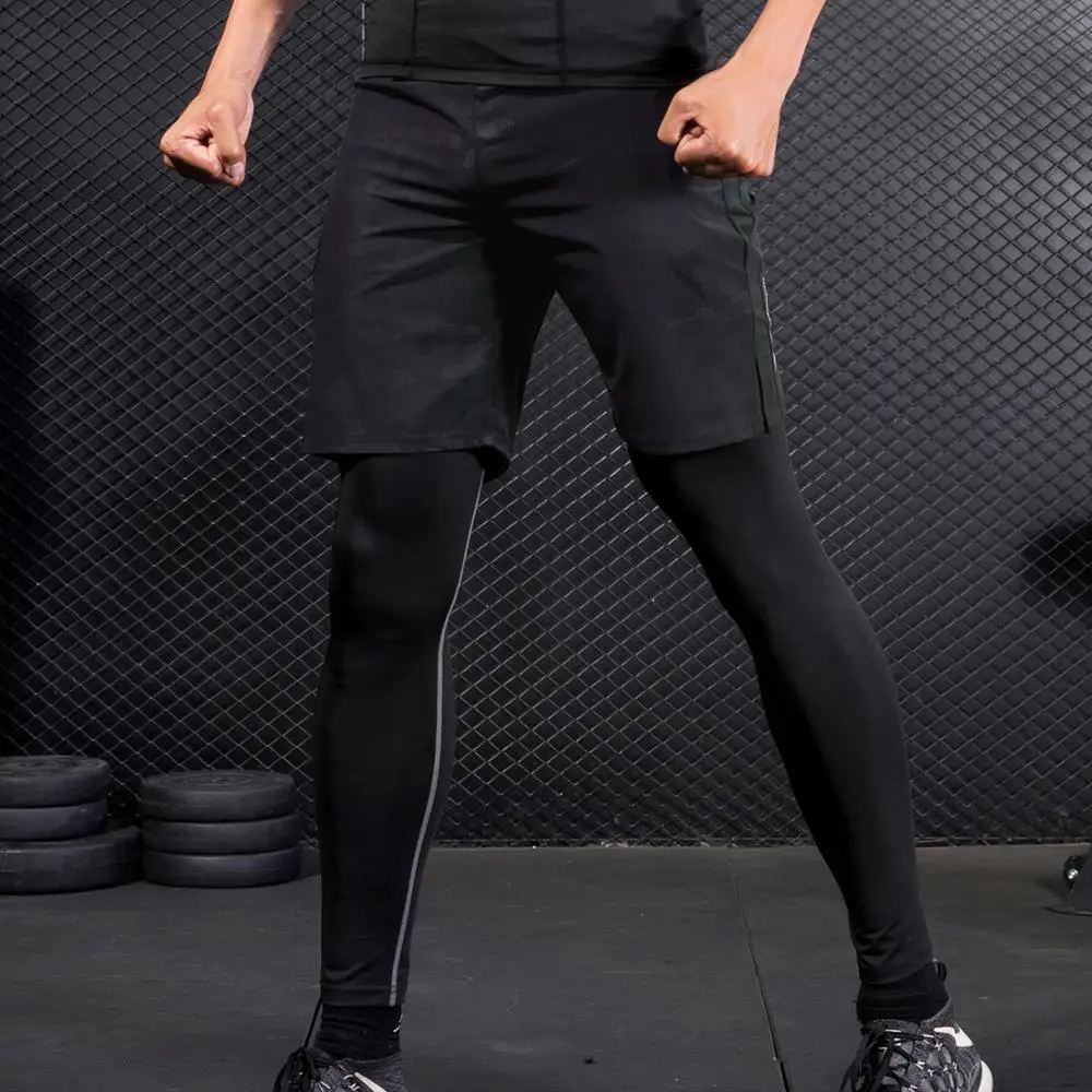 FANNAI Running Shorts Men Training Marathon Quick Dry Fitness Gym Printing Sport Shorts With Pocket Plus Running Shorts Jogger