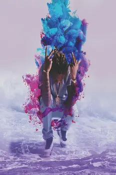 

Hot Future Hendrix Rapper Music Silk Fabric Wall Poster Art Decor Sticker Bright