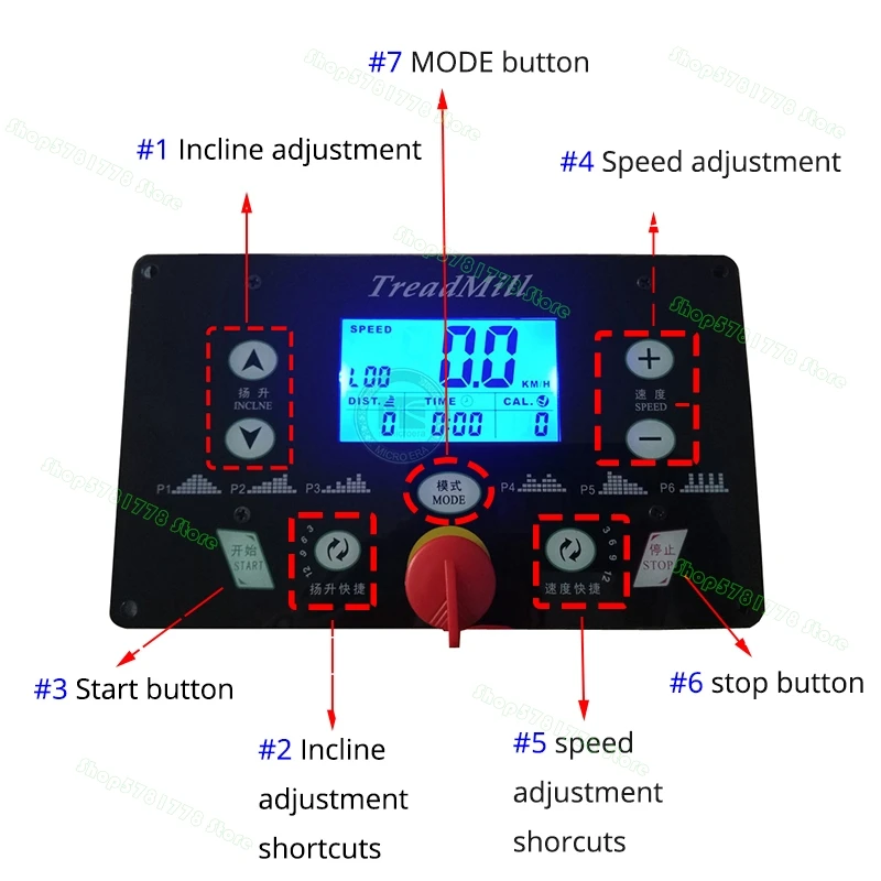 Tableau D'affichage Pour Tapis Roulant - Digital Concepts PCB-T71-1, Neuf