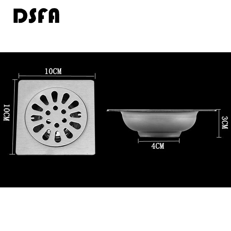 Vierkante Rvs Afvoerputje Afval Roosters Badkamer Douche Drain Badkamer