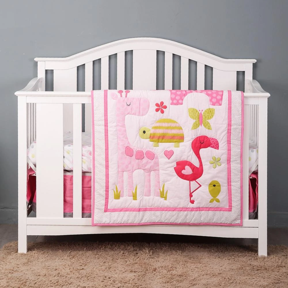 Parure De Lit De Luxe Pour Bebe Ensemble De Literie 3 Pieces Decoration Pour Chambre D Enfant Pour Fille Drap Housse Couette A Volants Anti Poussiere Aliexpress