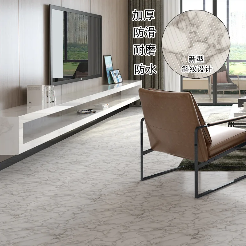 

Self-Adhesive PVC Floor Stickers Wear-Resistant Anti-slip Vinyl Floor Home Office Kitchen Bathroom Hallway Waterproof Thick
