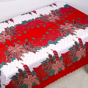 

Xmas Dinning Tablecloth Dust-proof Thanksgiving Table Cover Home Party Decor